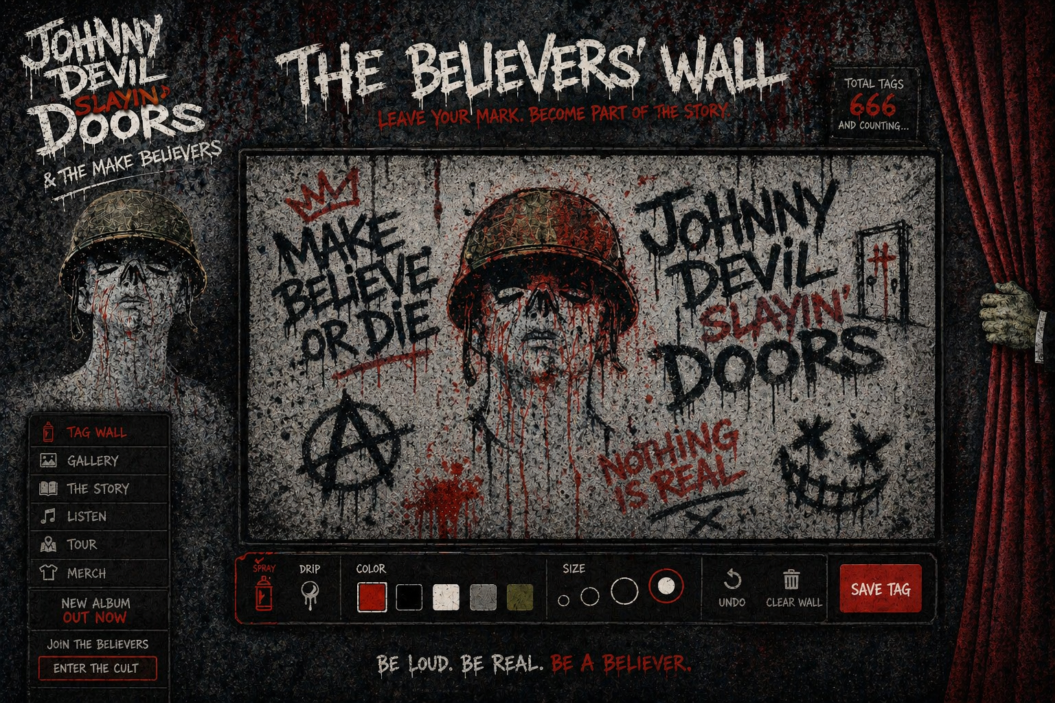 Branded tag wall concept